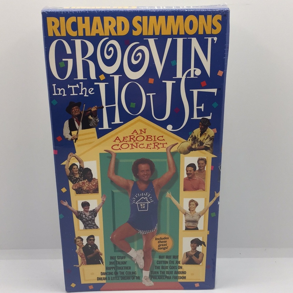 Groovin In The House Richard Simmons VHS Video Aerobic Concert